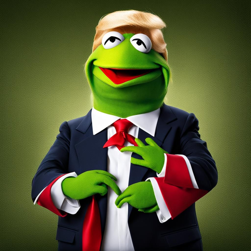 Kermit the Frog as Donald Trump