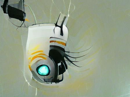Abstract Glados AI Core Concept