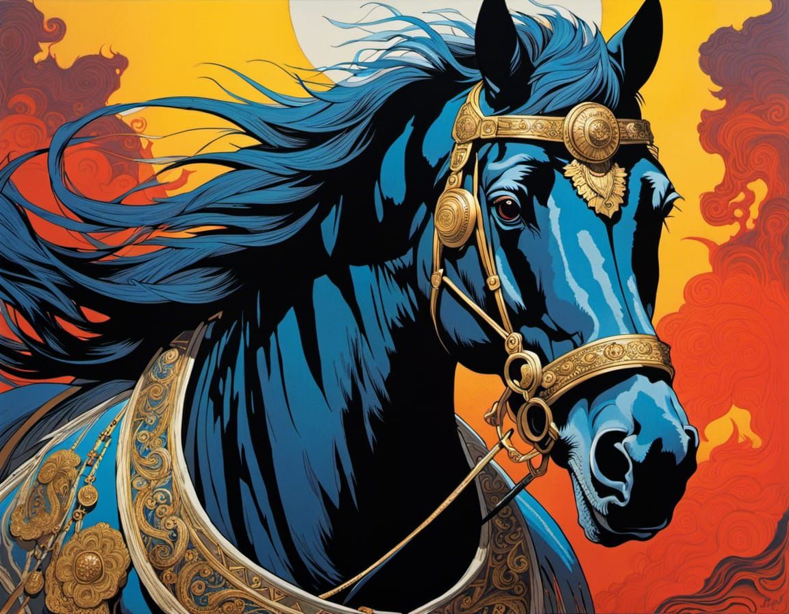 The King of Horses: Ornate Crown in Borderlands Style