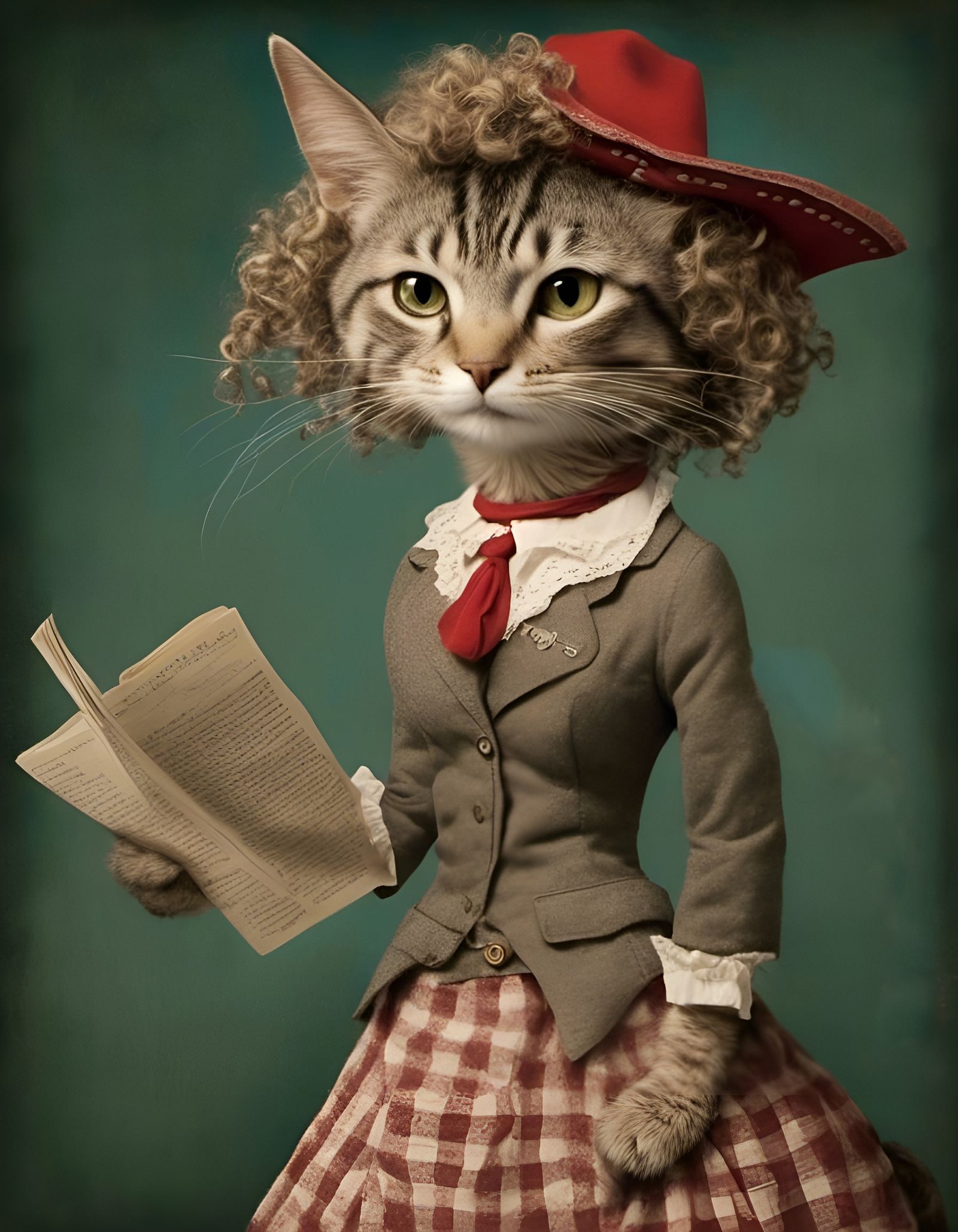 Reading the newest reports.