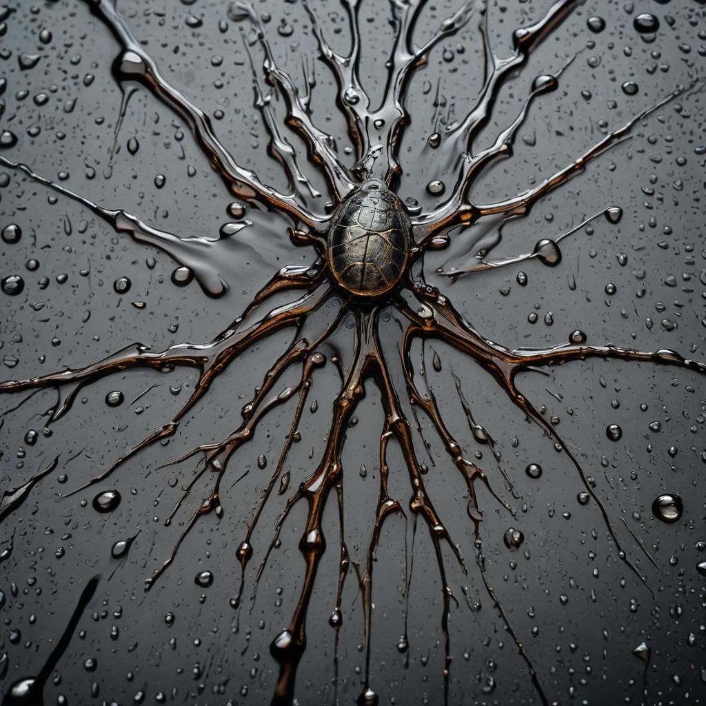 Hyperrealistic Wet Subject with Intricate Details