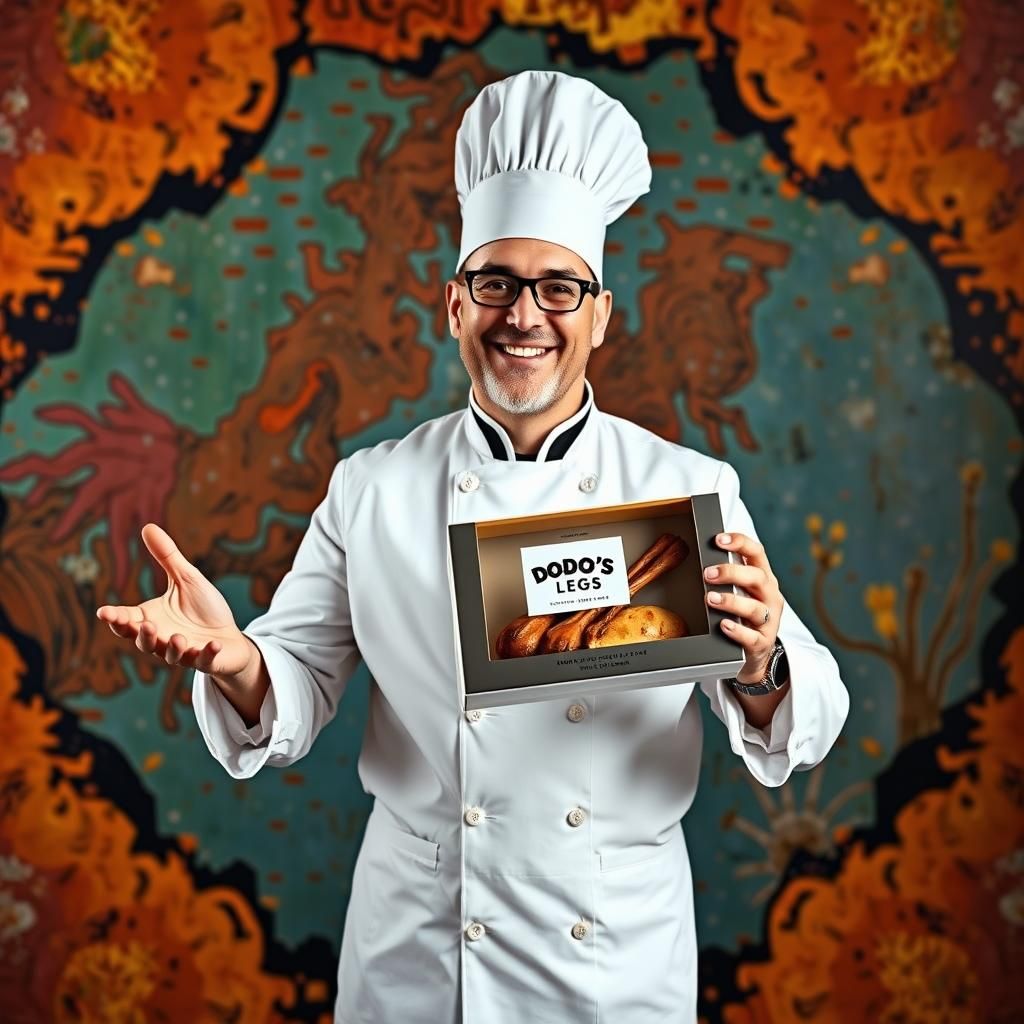 Chef Advertises Dodo Legs in Zero Entropy Packaging