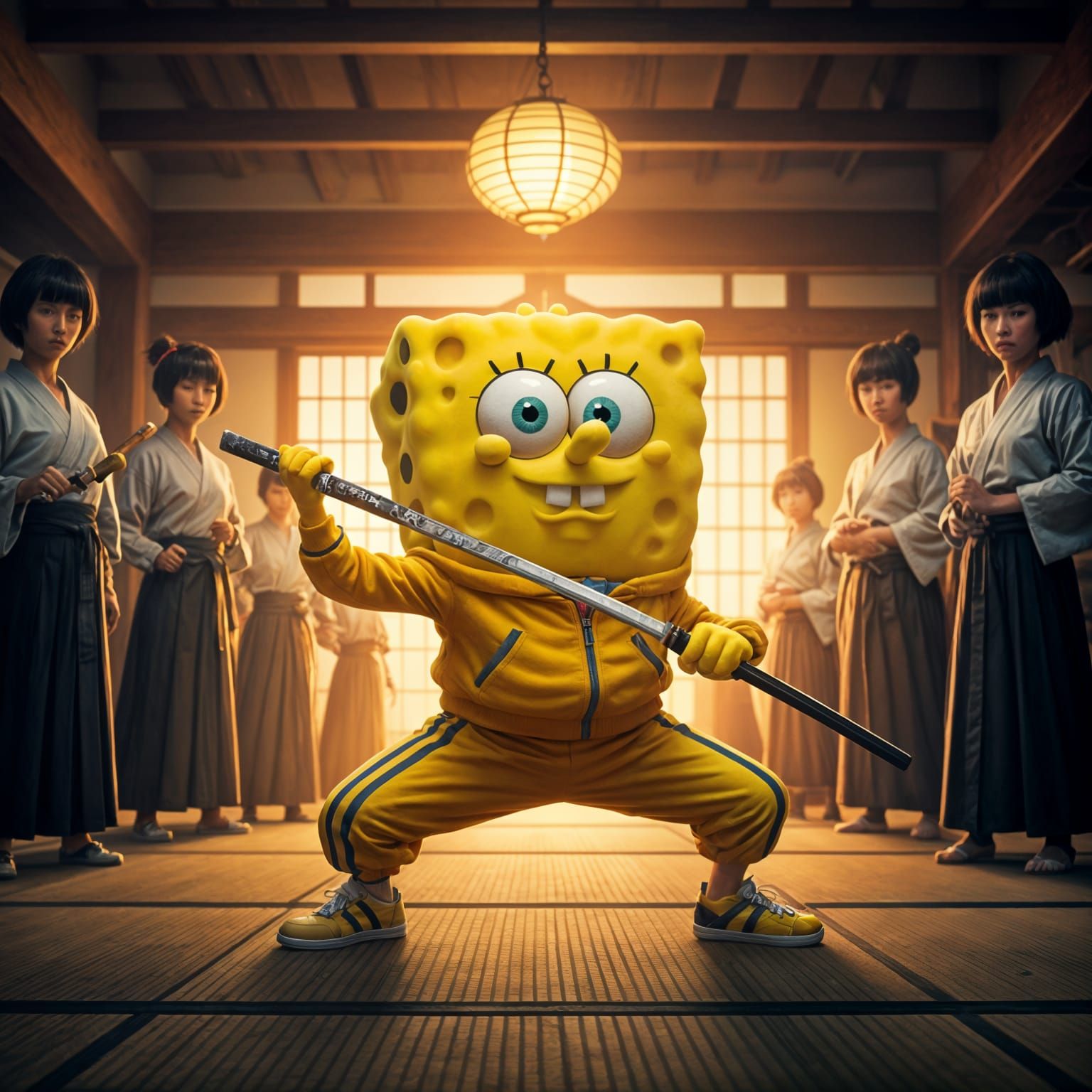 Spongebob Squarepants as Martial Arts Master