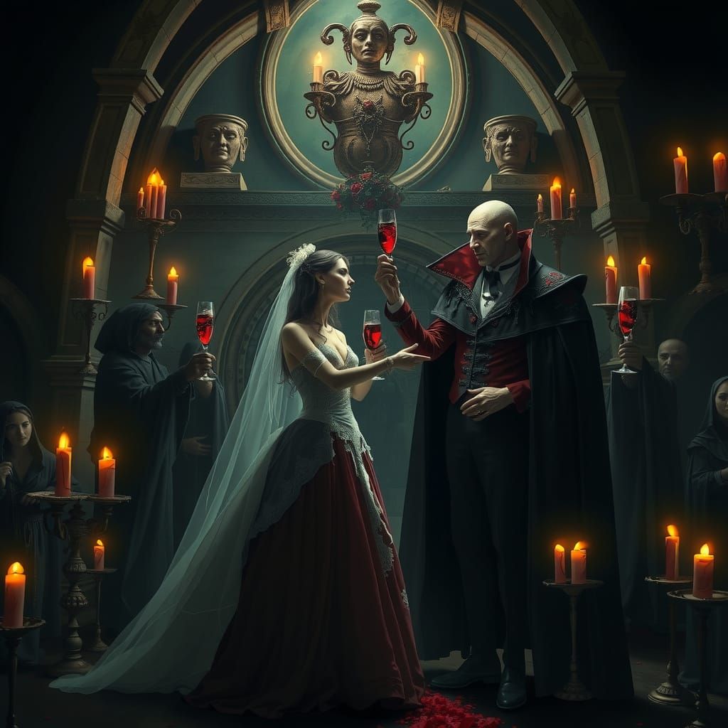 Count Dracula's wedding celebration
