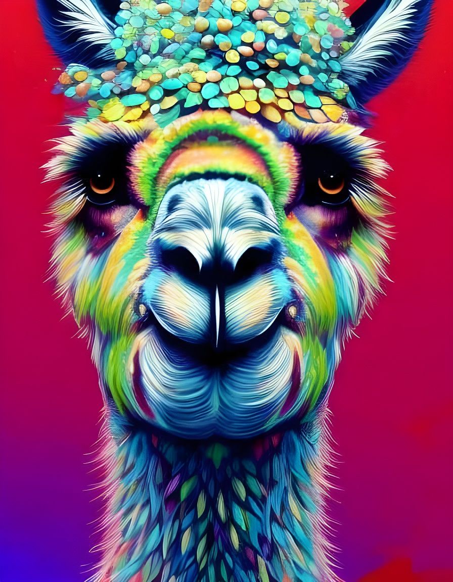Colourful Llama