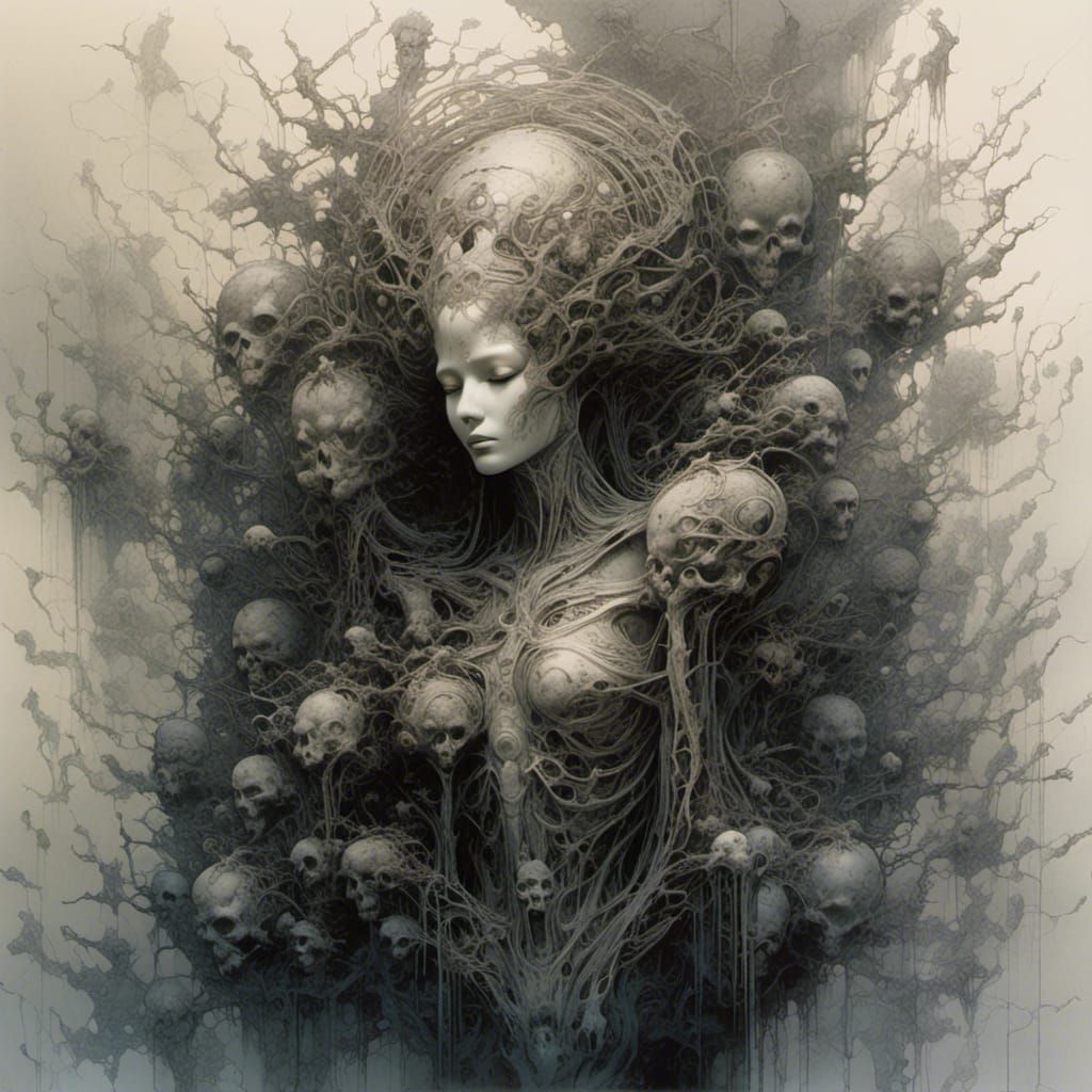 Ethereal Ghost in Dark Fantasy Digital Art