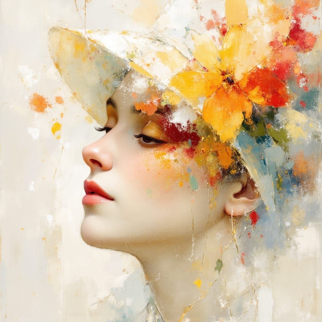 Whimsical Birds Form a Celestial Portrait