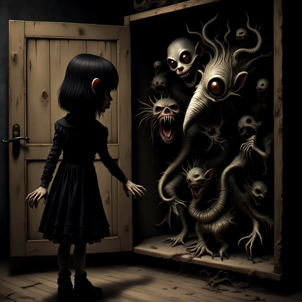 Surreal Child Confronts Lovecraftian Terrors in Closet