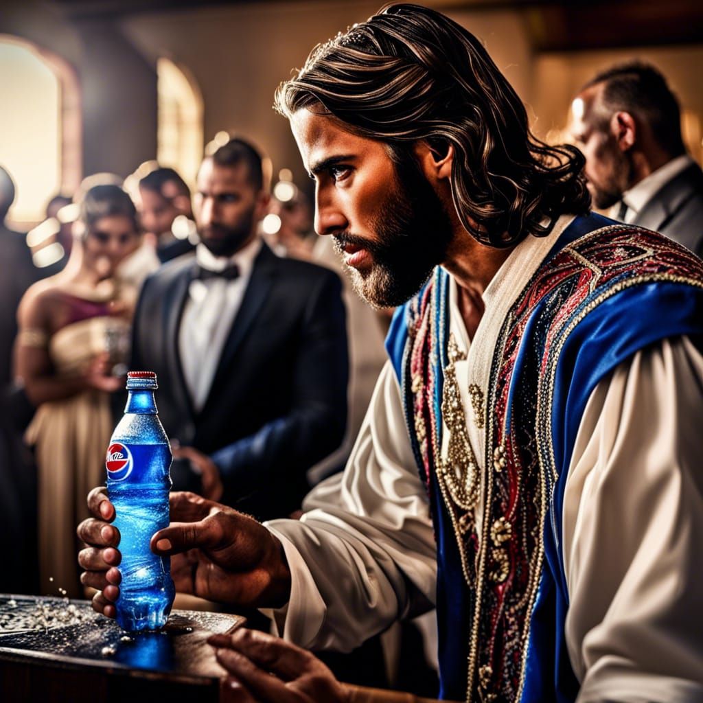 Jesus Miracle: Water Into Pepsi at Wedding