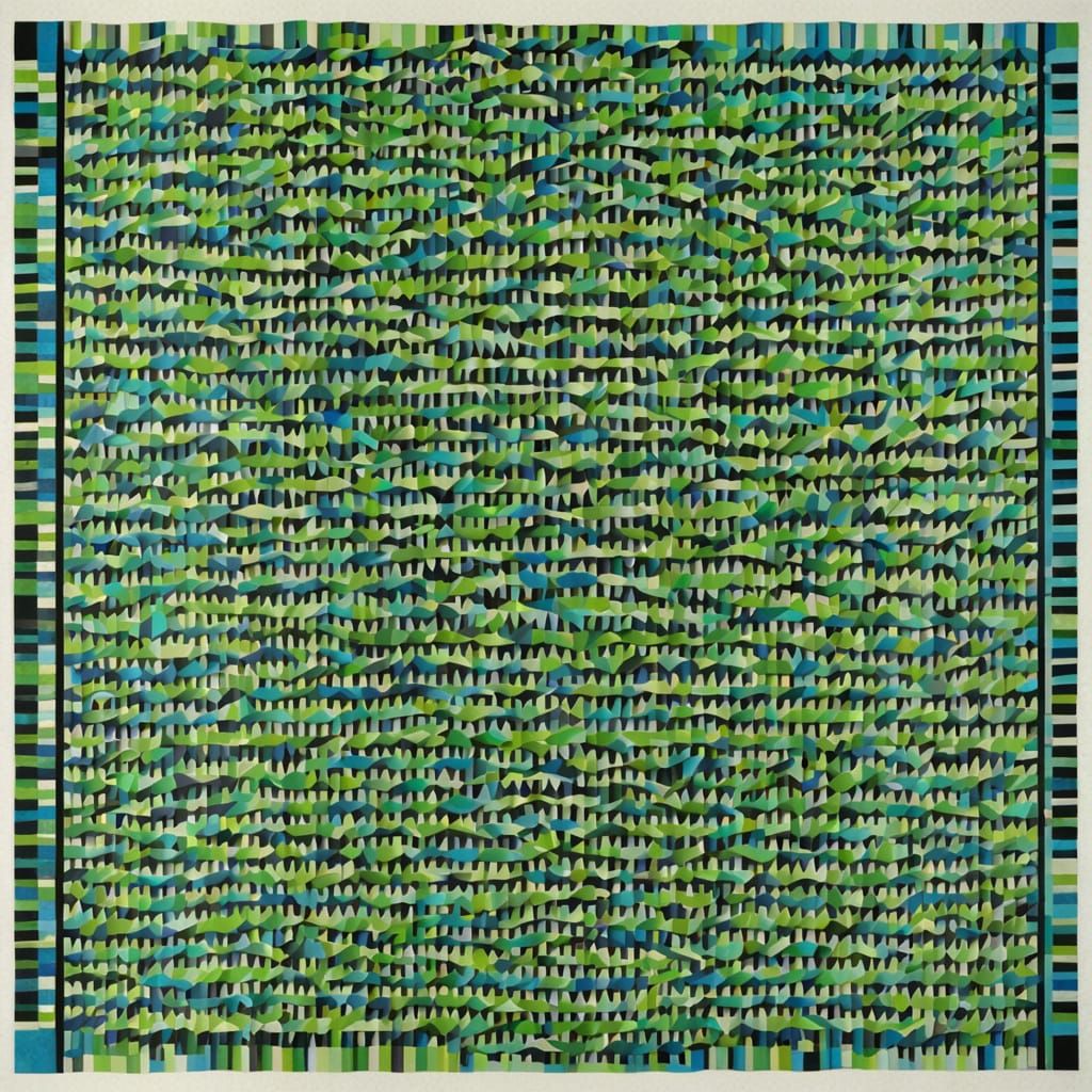 Optical Illusion Grid in Vibrant Colors