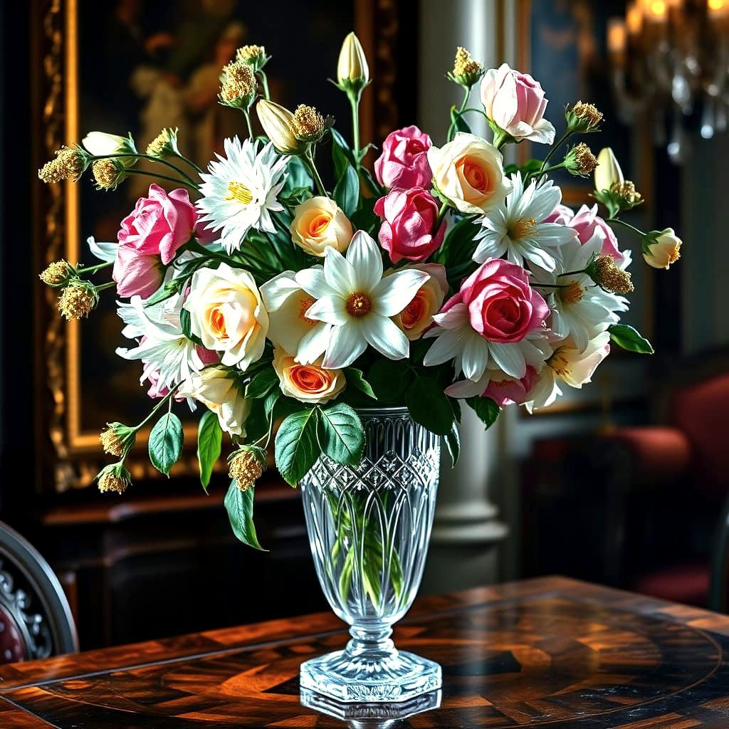 Floral Masterpiece in Renaissance Setting