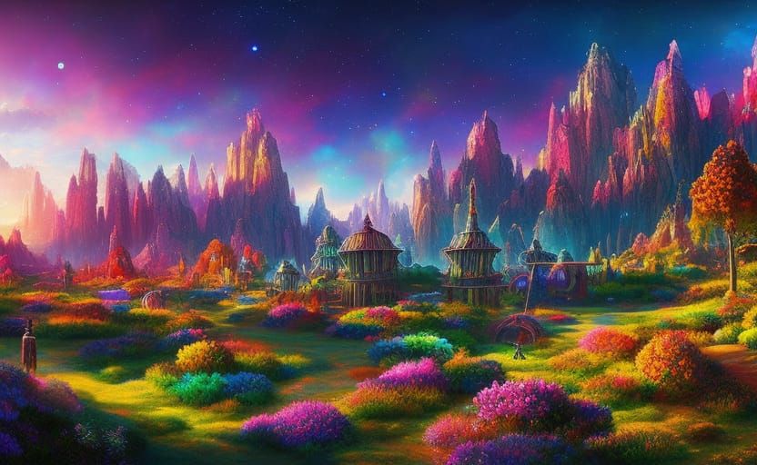 As we walked in one valley of this exoplanet, we came across...