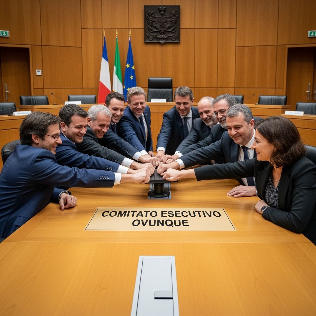 Executive Committee Meeting in Cinematic Style