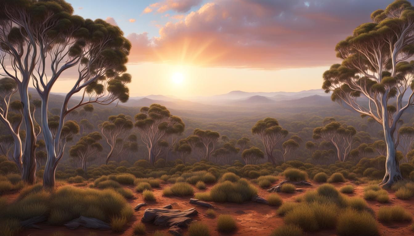 Australian Impressionist Bushland Landscape