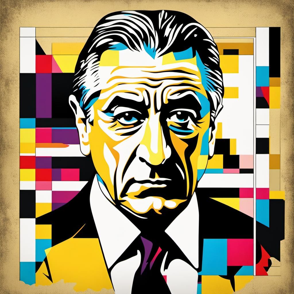 Robert De Niro Pop Art Screen Print