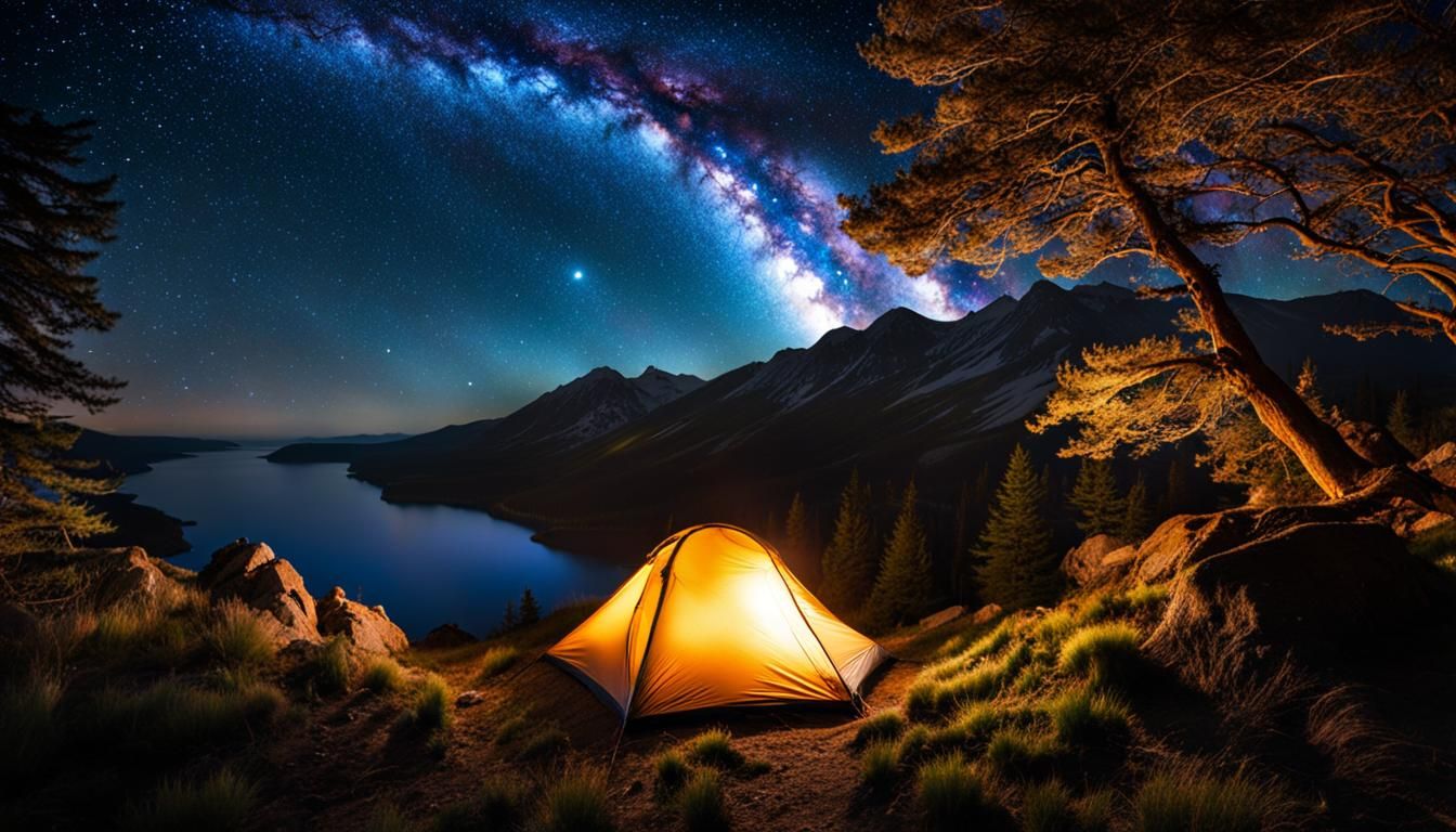 Clockpunk Camping Under a Starry Sky