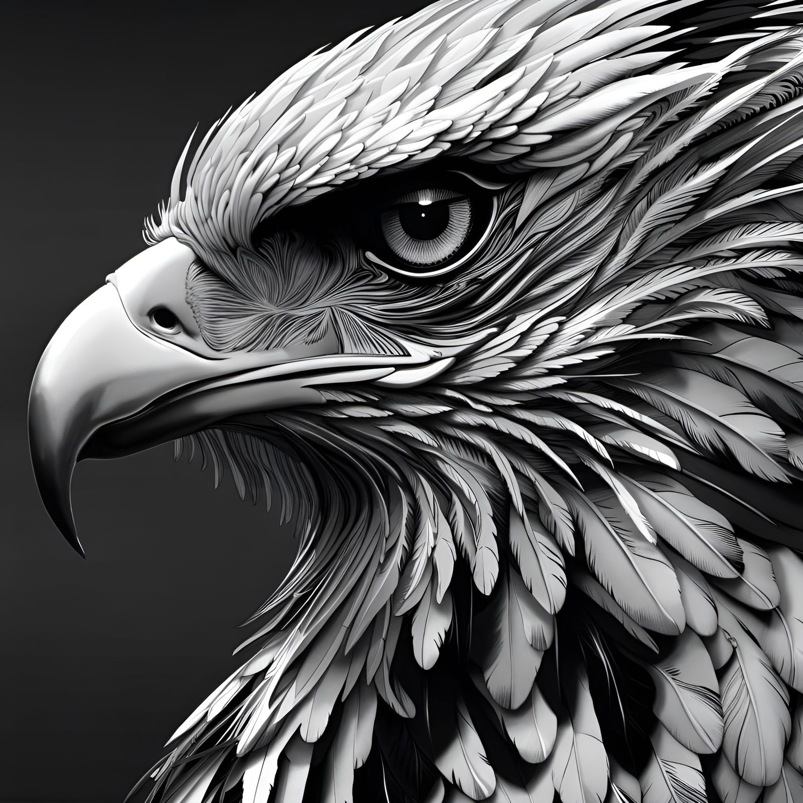 B/W Eagle