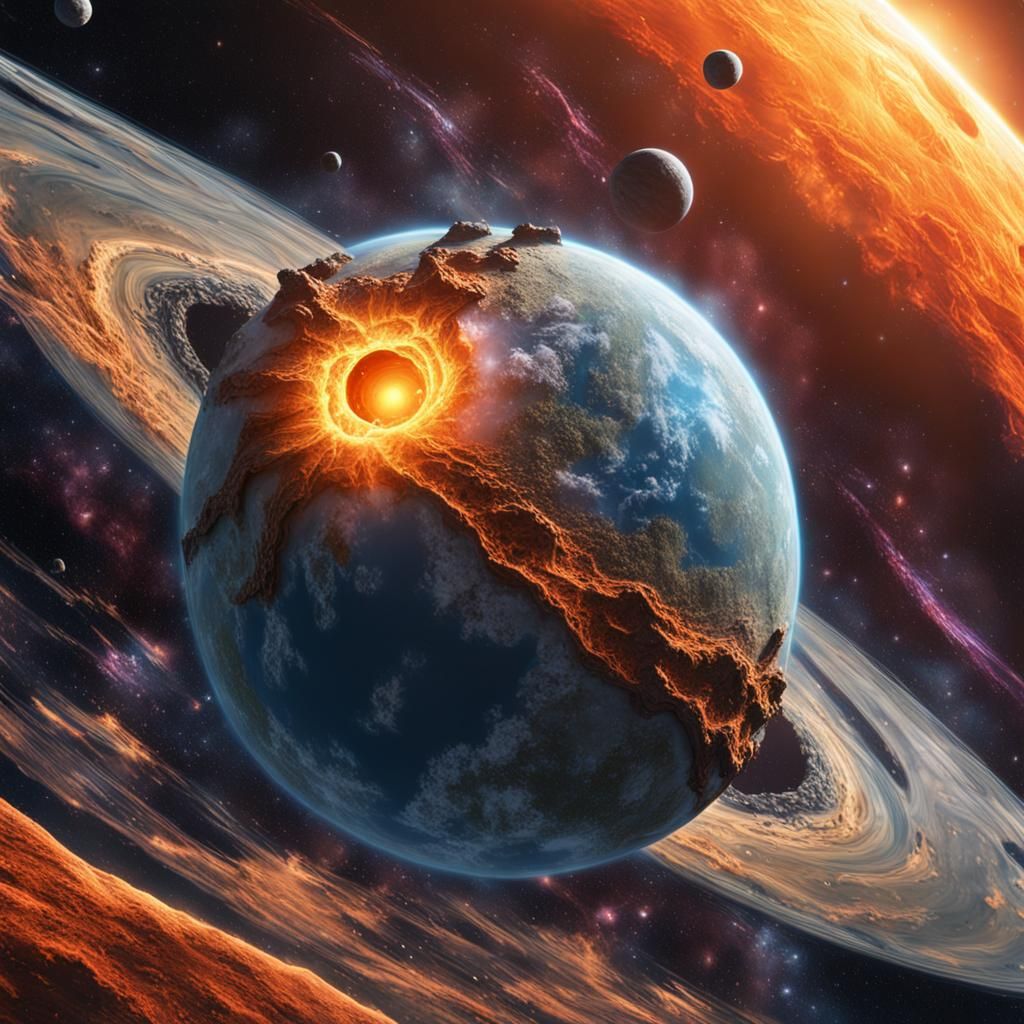 Partially Frozen Planetary Disk from Orbit