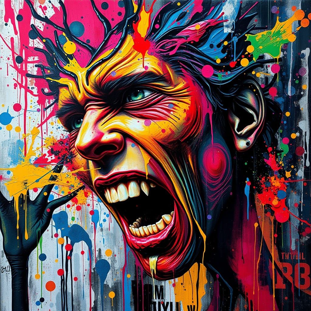 Graffiti Art Captures Inner Turmoil With Vibrant Color
