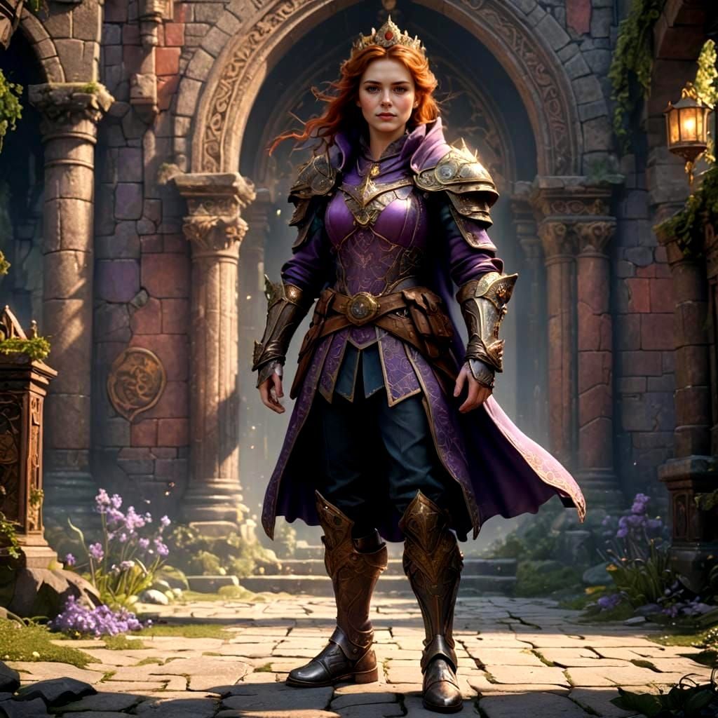 Detailed Matte Painting of a Fantasy Princess