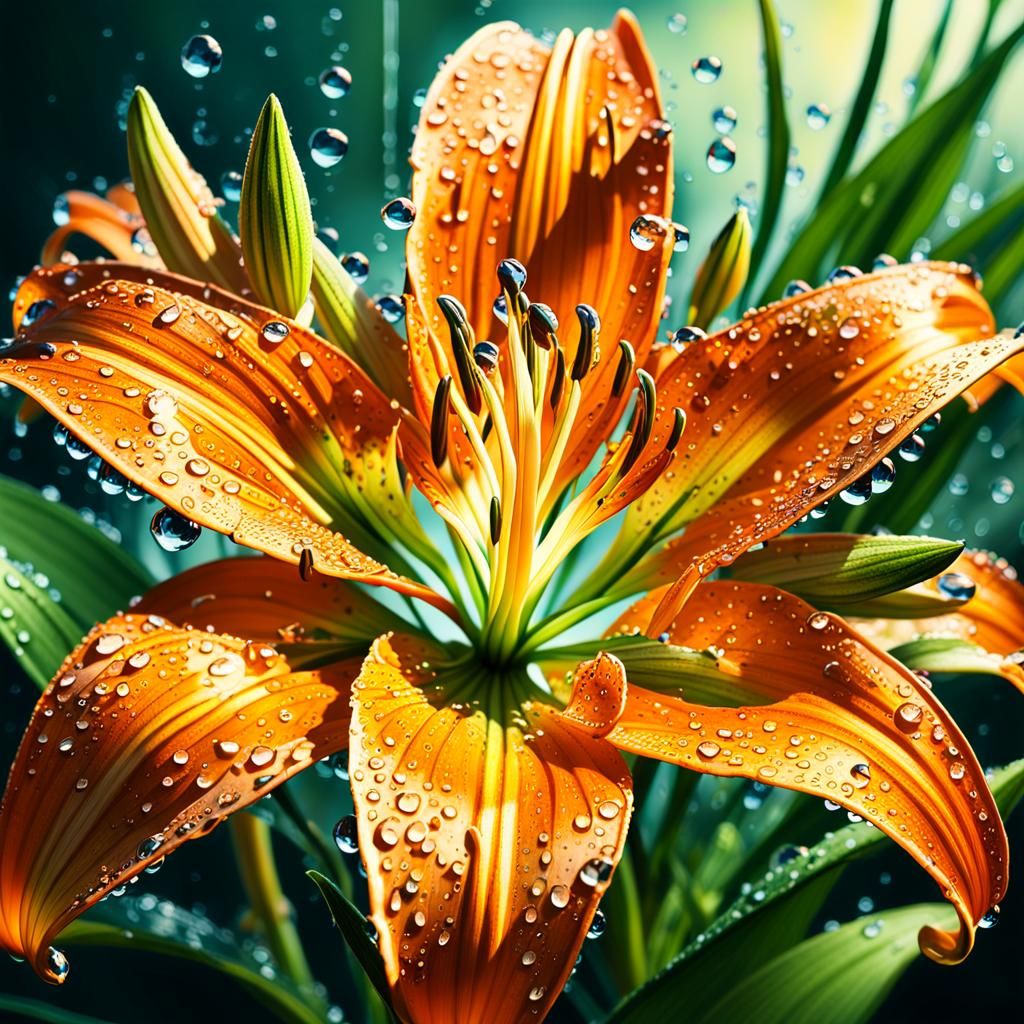 Dew drops Lily