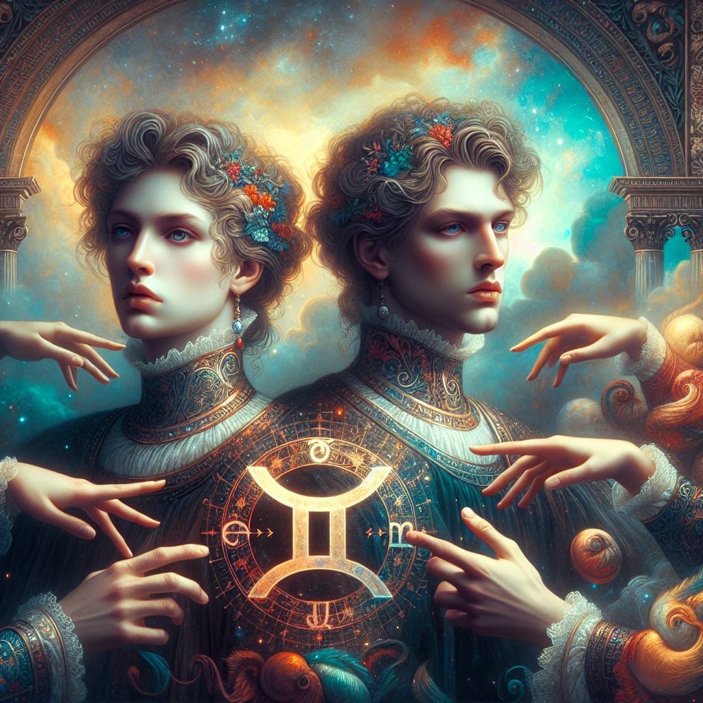 Zodiac Gemini personified 2