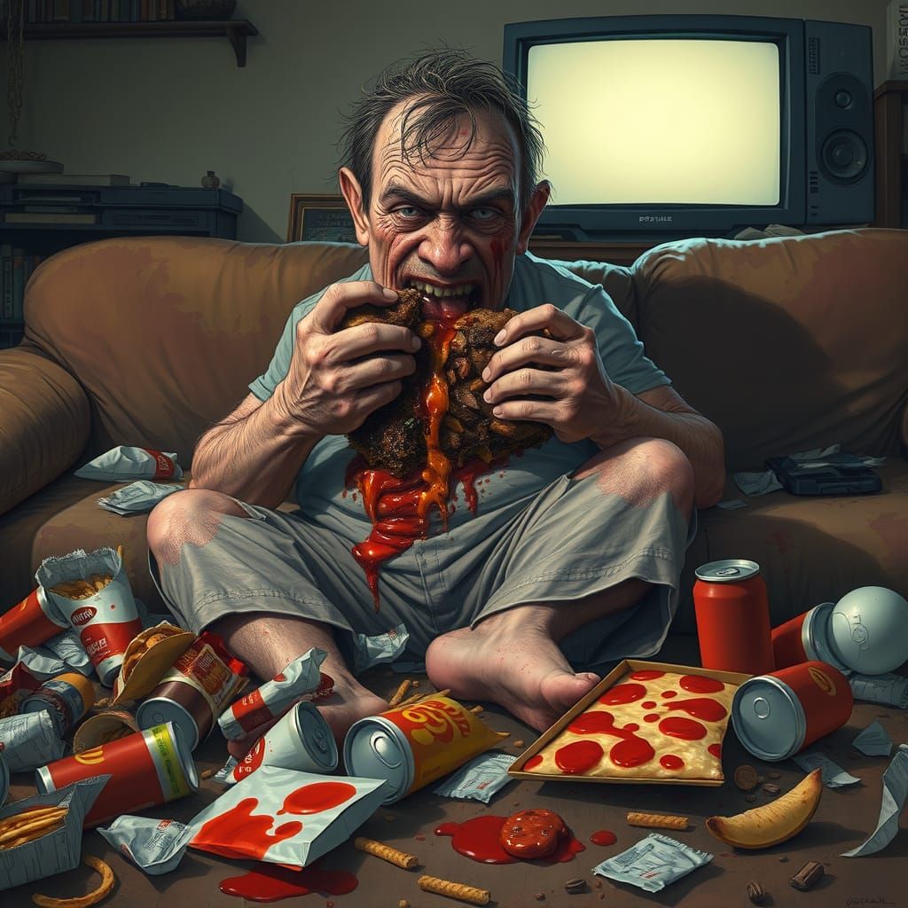 Gluttonous Abandon in a Chaotic Landscape