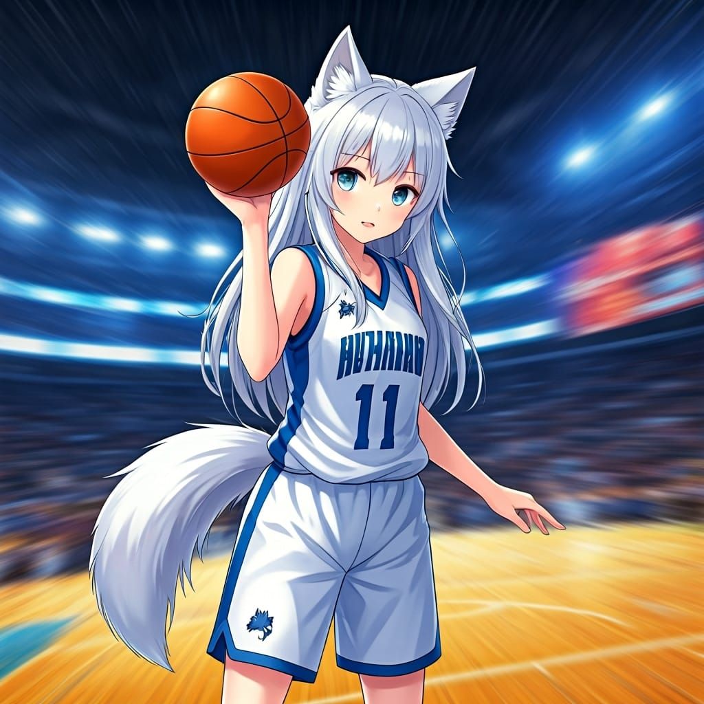 Anime Wolf Girl Slam Dunk Masterpiece