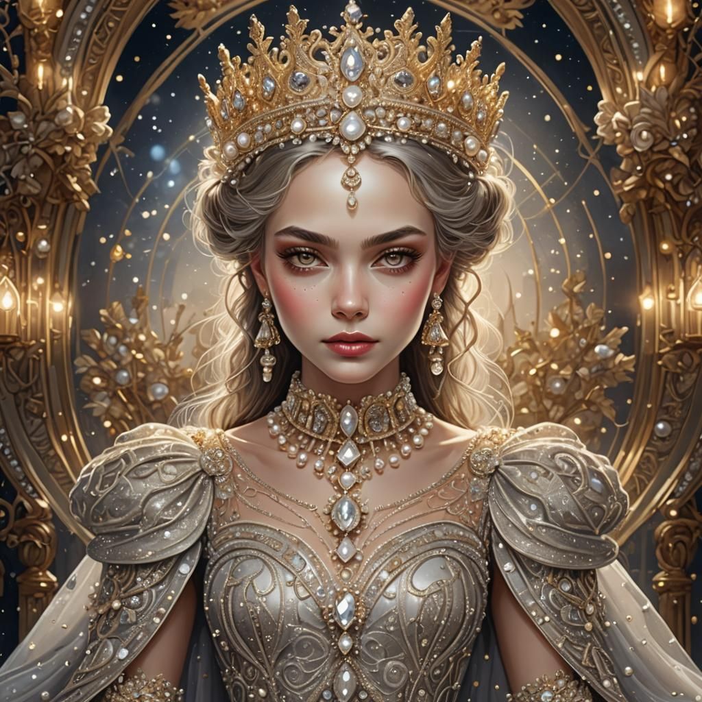 Stunning Royal Queen with Diamond Crown, Maxine Gadd Style