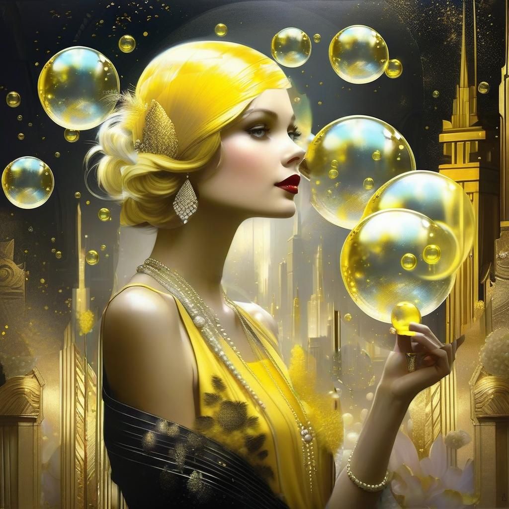 yellow bubbles