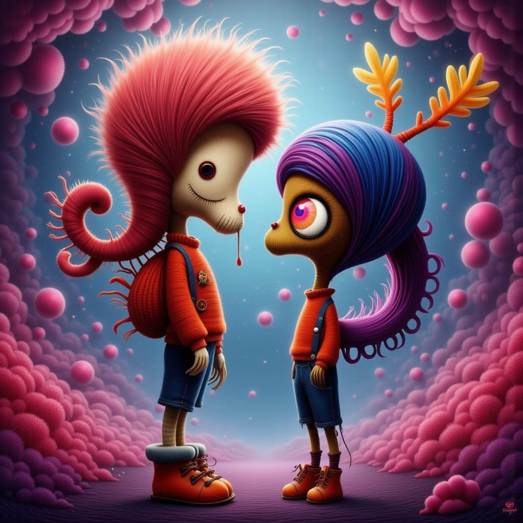 Cyberpunk Cityscape at Night in Neon Lights