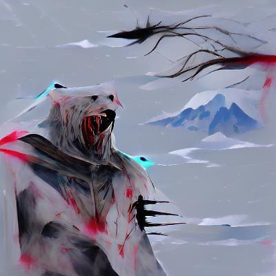 Ethereal Revenant Emerging from Shadow