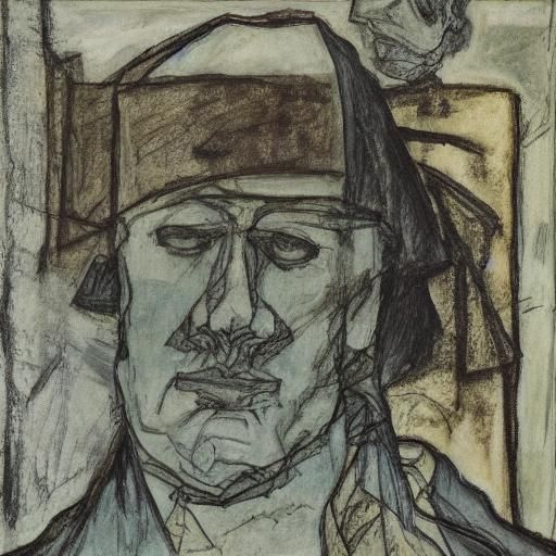 Ethereal Figures in Expressionist Style