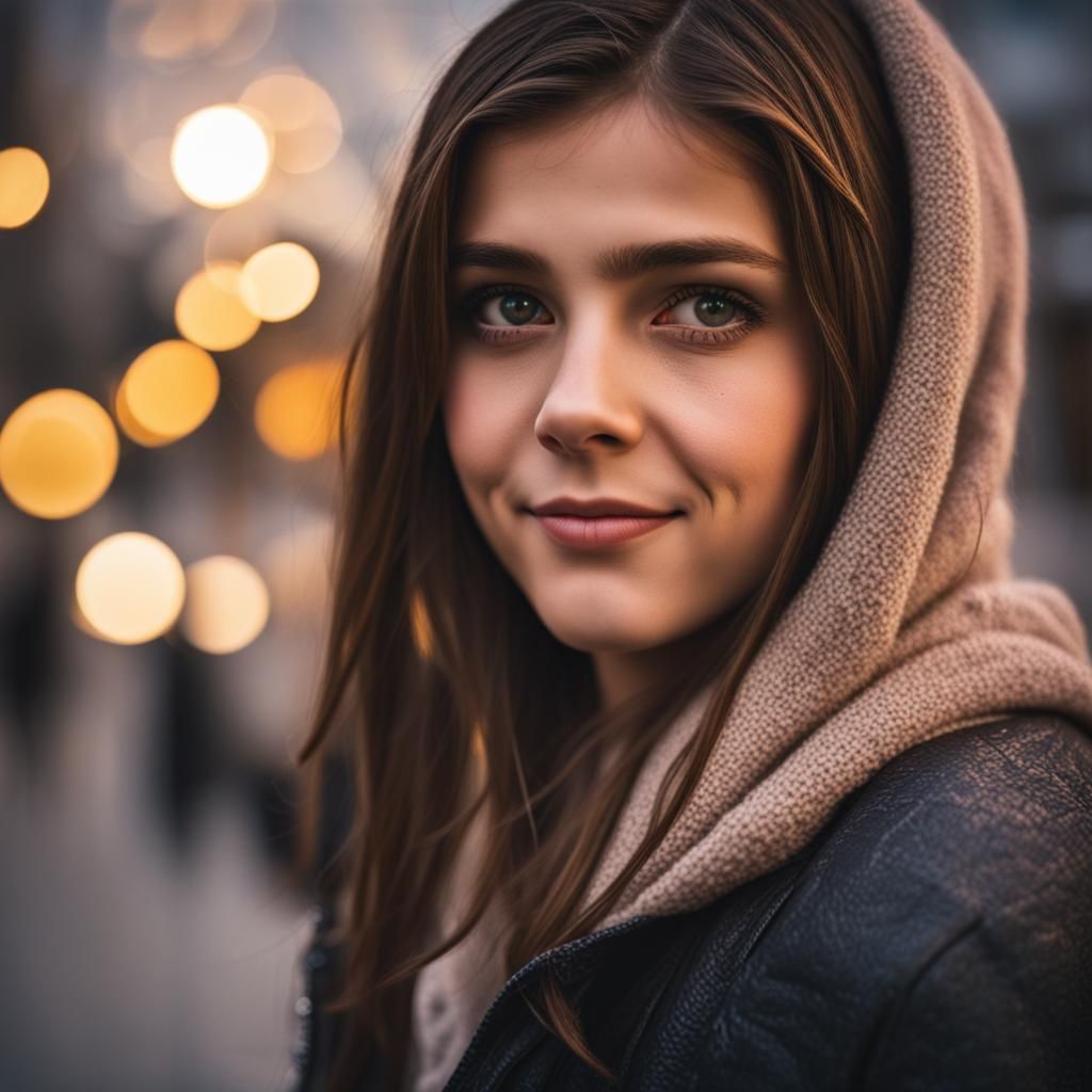 Kosovar Girl Portrait in Natural Lighting
