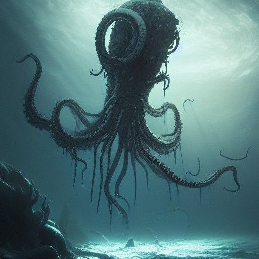 Radioactive Mutant Creature in Dark Fantasy Style