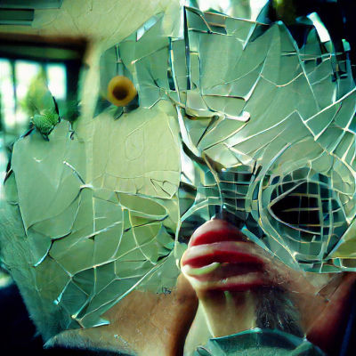 Masked Figure in a Dark Environment