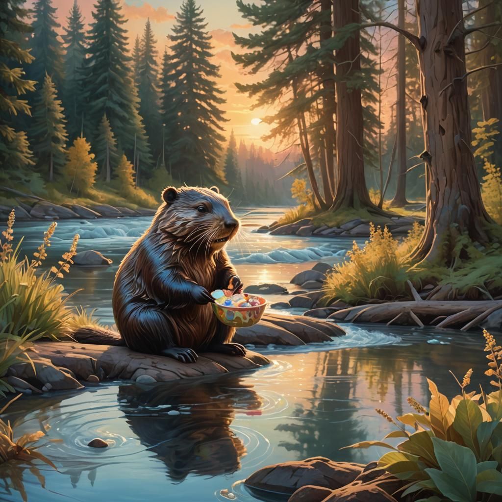 Beaver's Delight: Ice Cream by the River