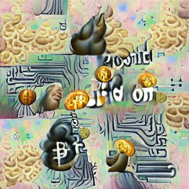 Abstract Bitcoin Digital Art