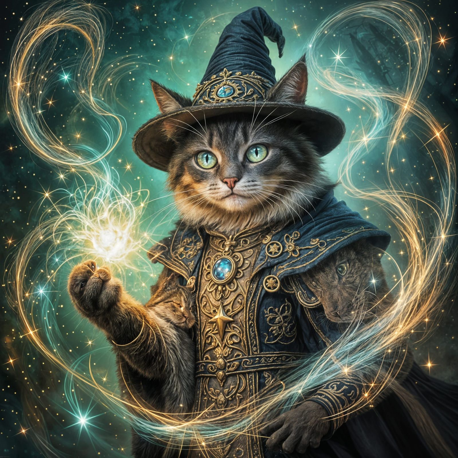 Mystical Cat Unleashes Magical Powers