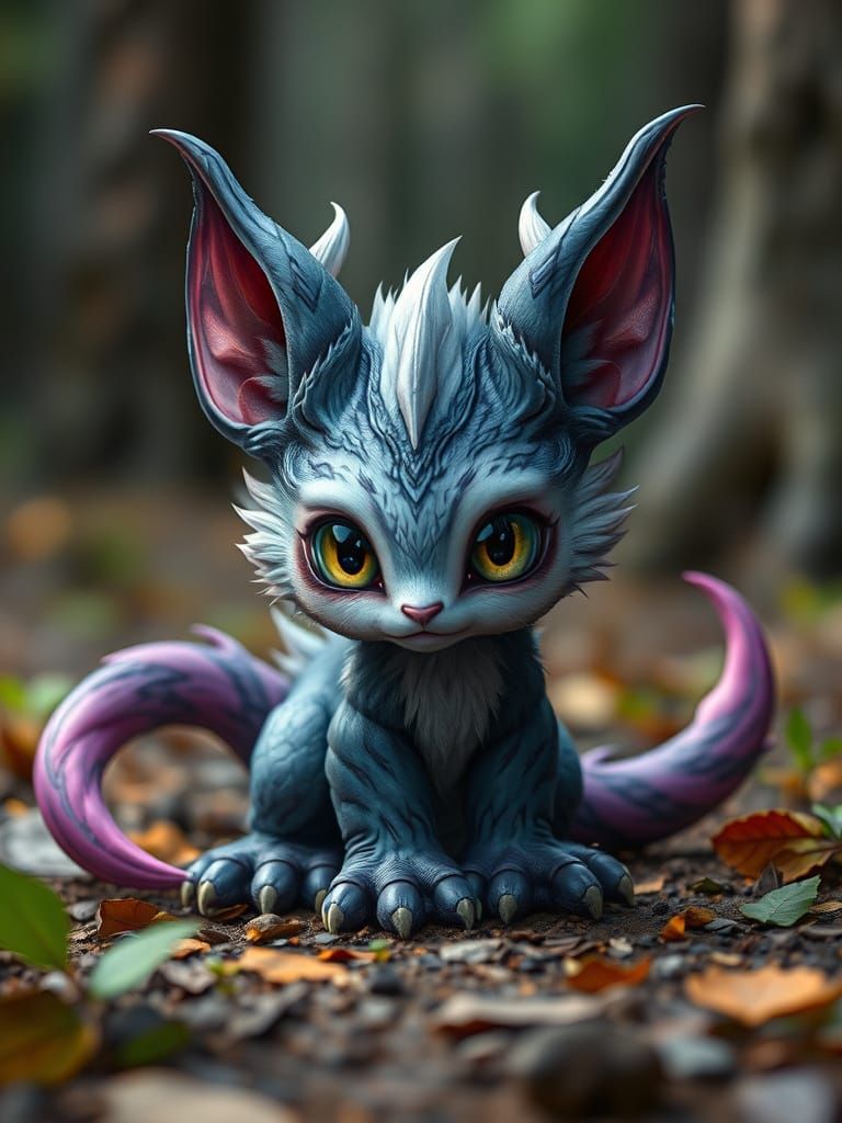 Cute Mythical Creature of the Fantasy Forest