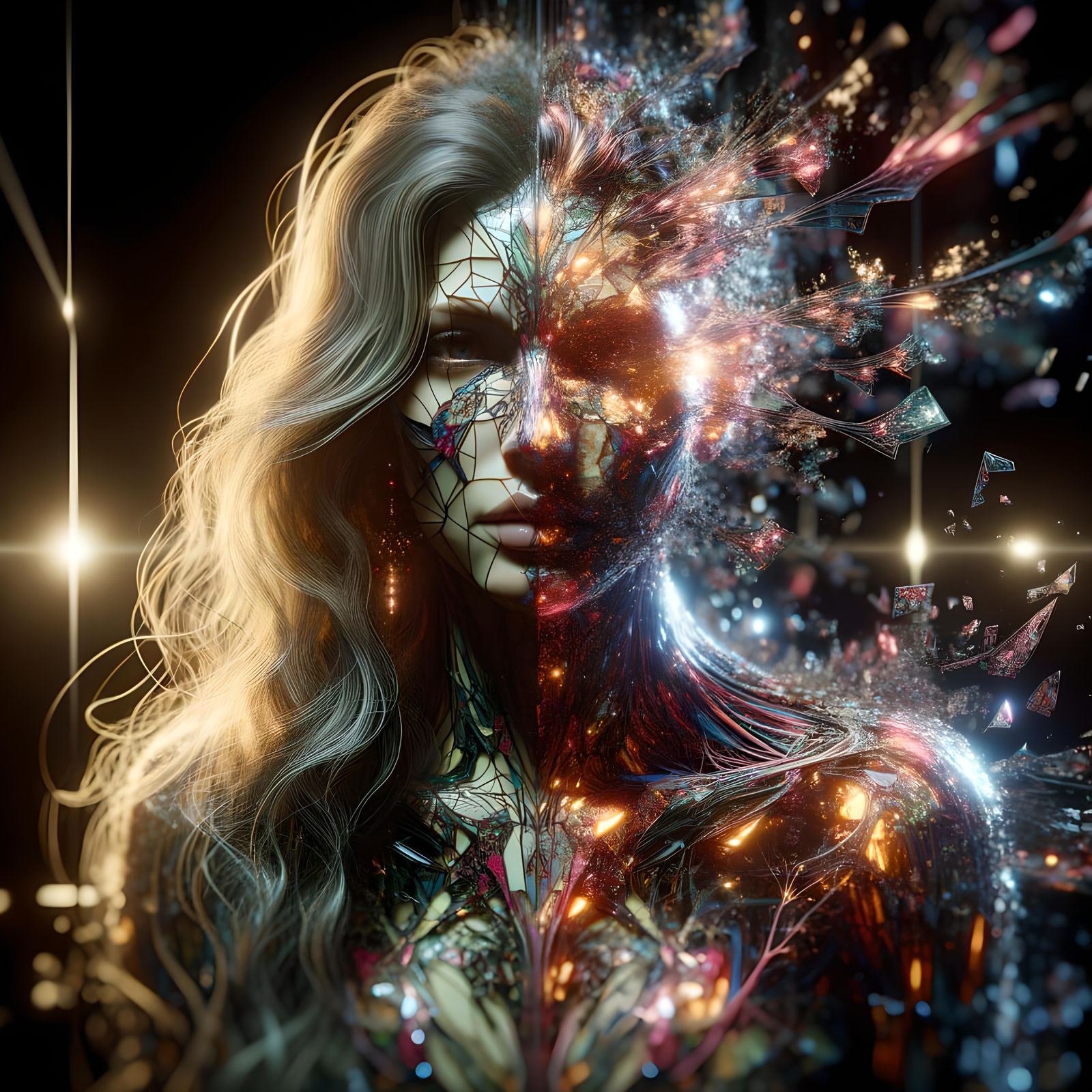 From the chaos of struggle emerges the brightest spark of hope