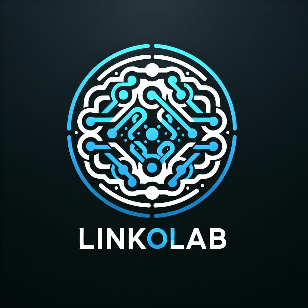 LinkOlab Logo with Interconnected Digital Links