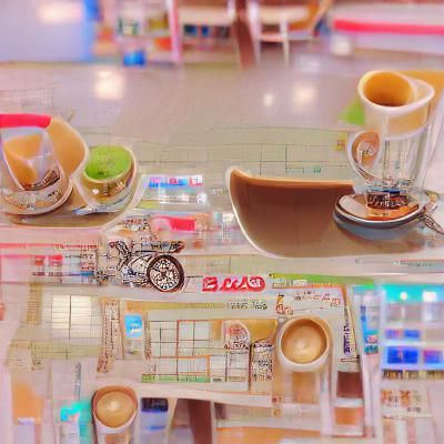 AI Generated Image of a Cafe