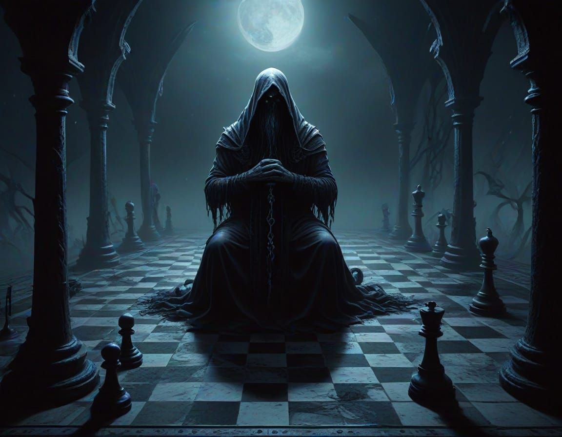 Cosmic Horror Pawn Contemplates Destiny