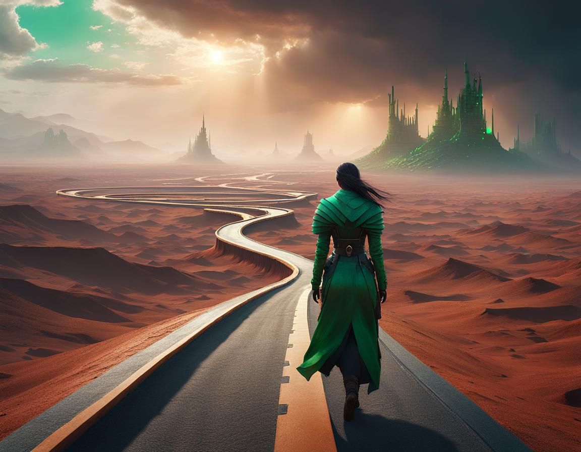 Wasteland Road to Solarpunk City