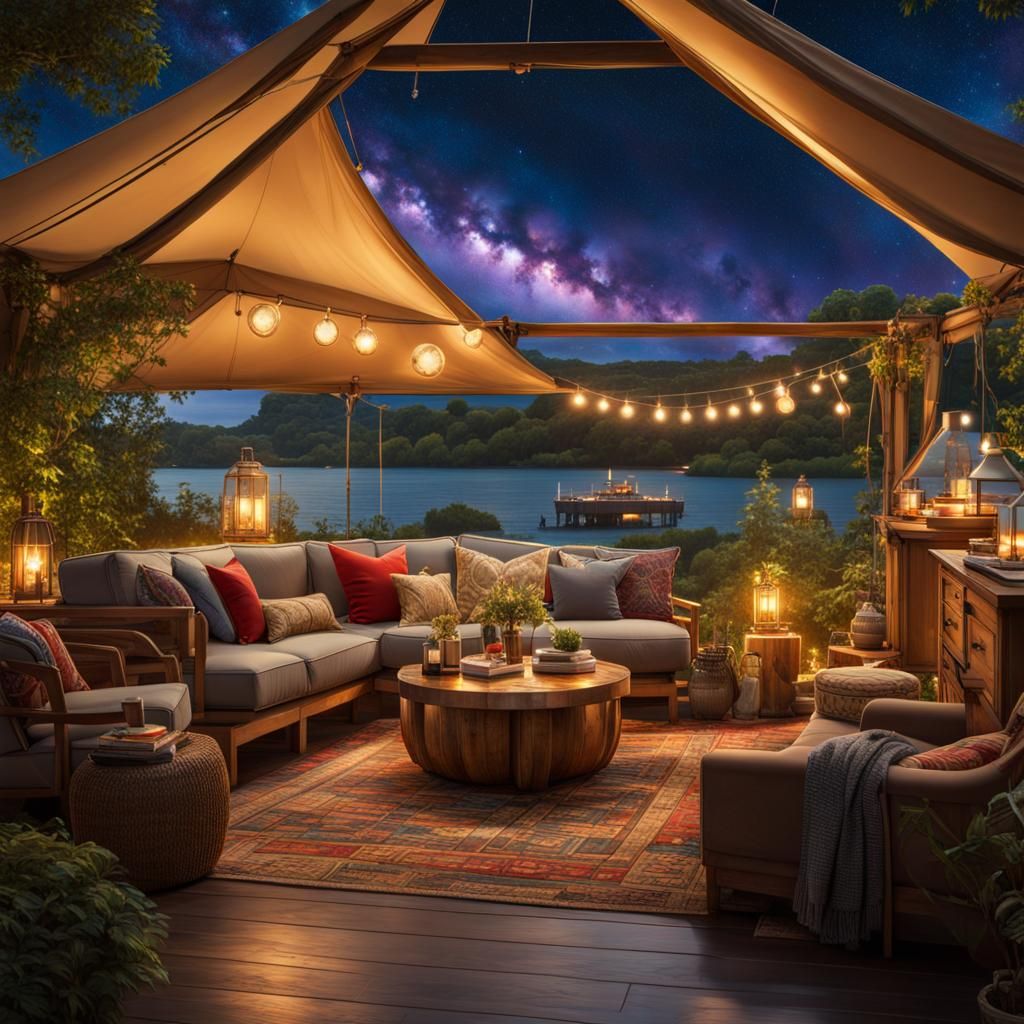 Thor on Glamping Vacation: 8k Concept Art