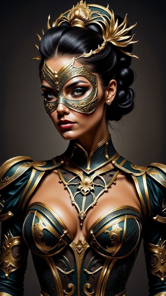 Elegant Masquerade Ball With Hidden Identities