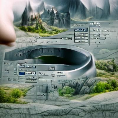 Elden Ring User Interface as Matte Painting