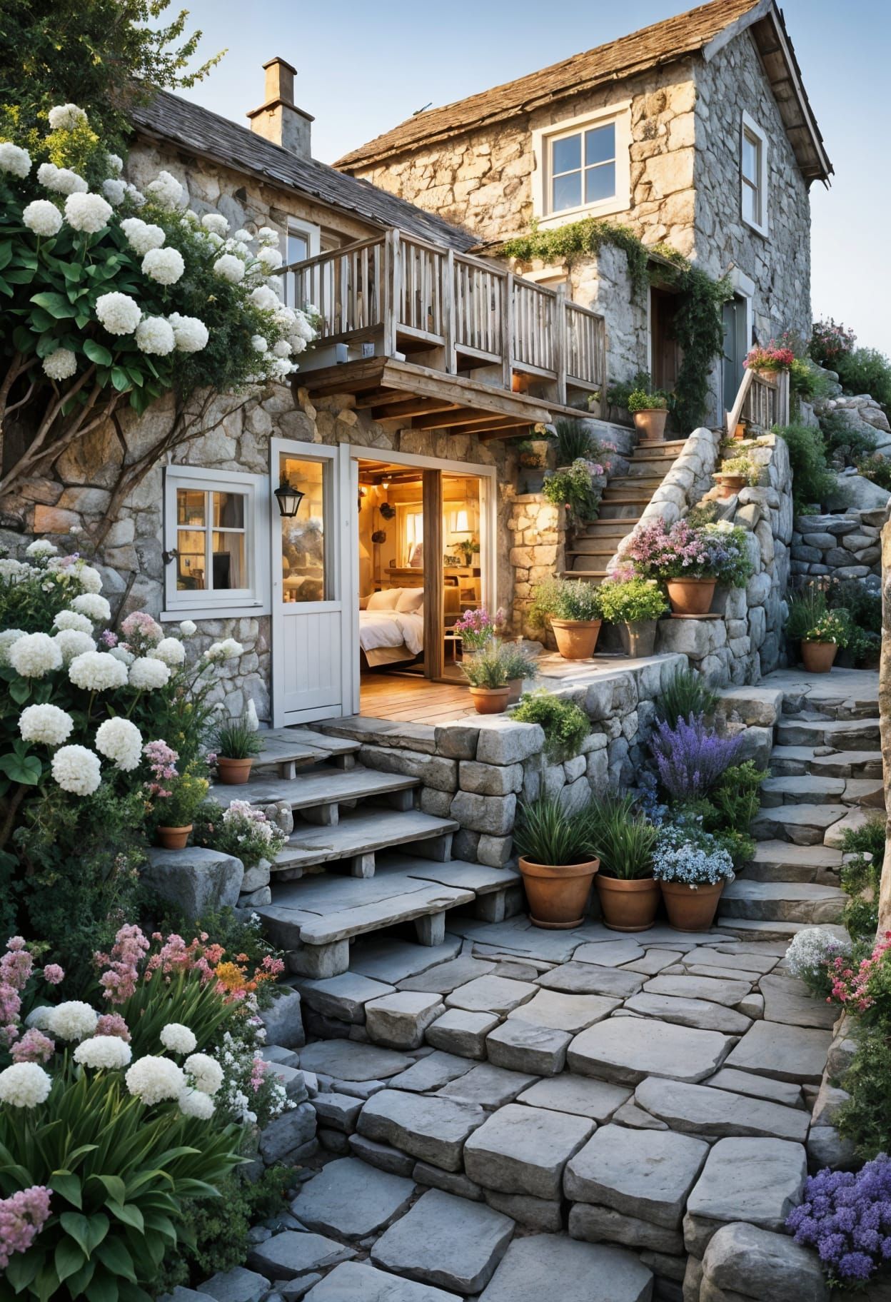 Beautiful Stone Cabin Overlooking the Sea