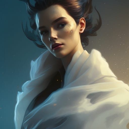 Ethereal Spectre Portrait in Hyperdetailed Style